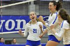 Volleyball vs Emerson  Wheaton College Women's Volleyball vs Emerson College. - Photo by Keith Nordstrom : Wheaton, Volleyball, VB2019